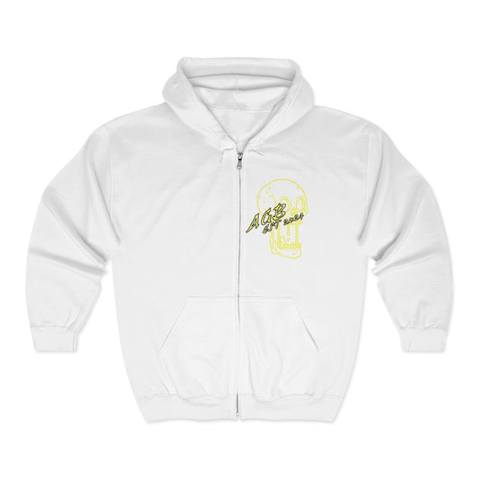 AGB Yellow Zip-Up Hoodie