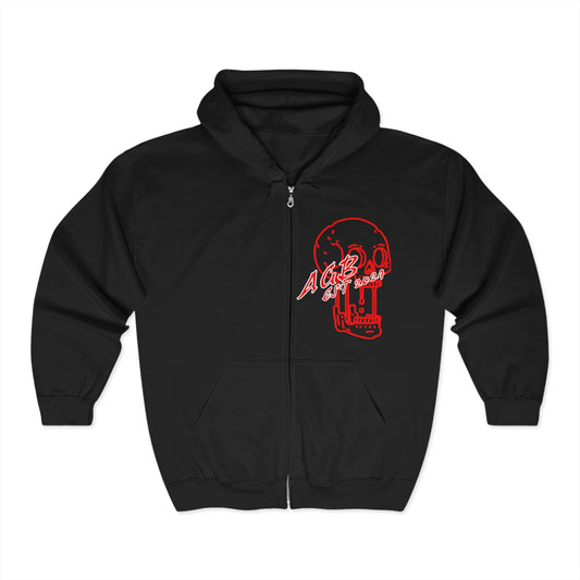 AGB Red Zip-Up Hoodie
