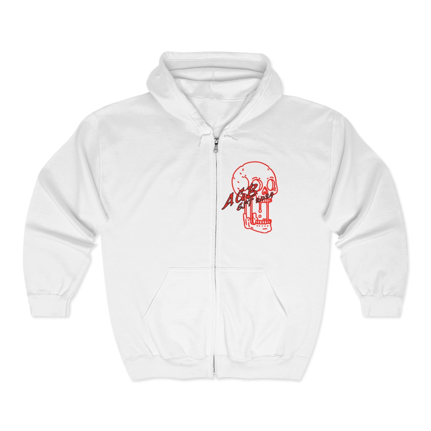 AGB Red Zip-Up Hoodie