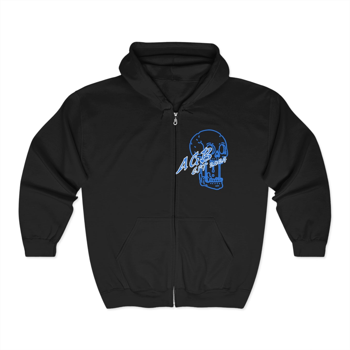 AGB Blue Zip-Up Hoodie