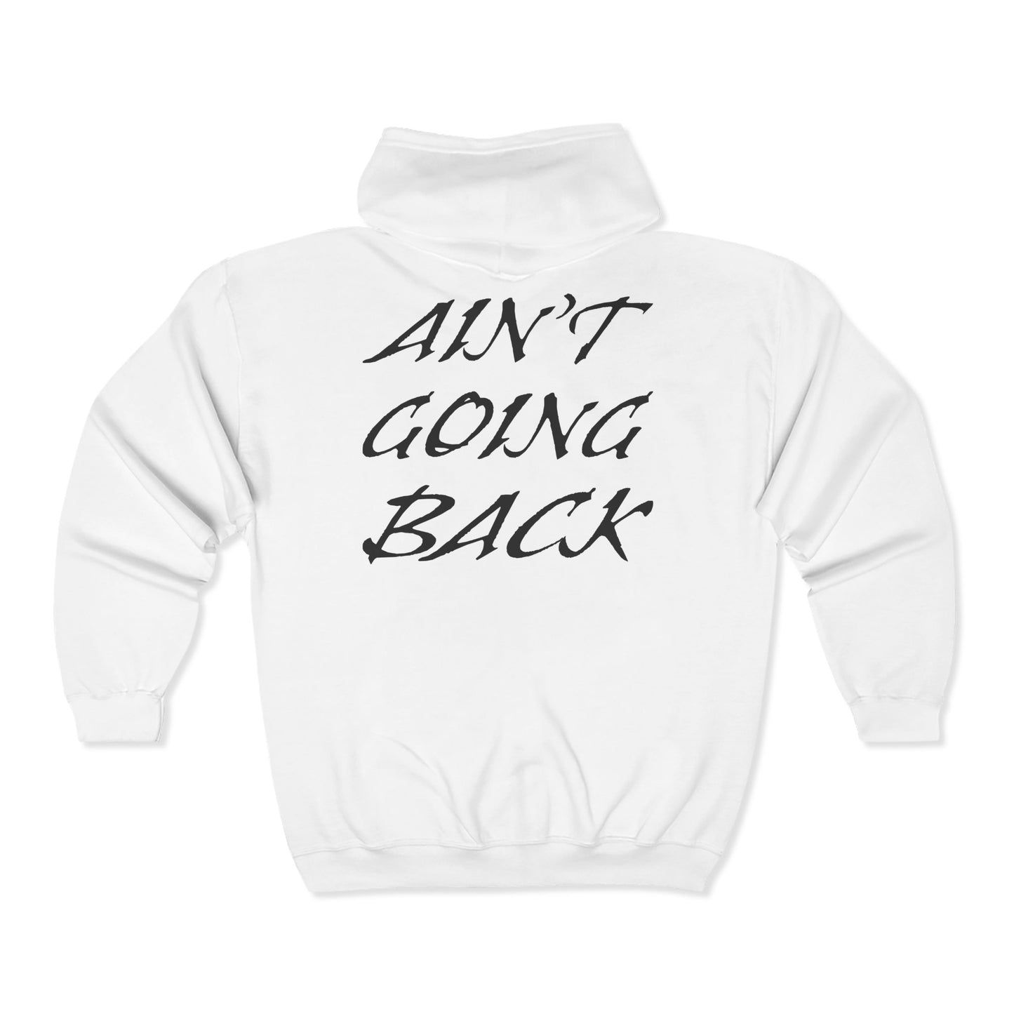AGB White Zip-Up Hoodie
