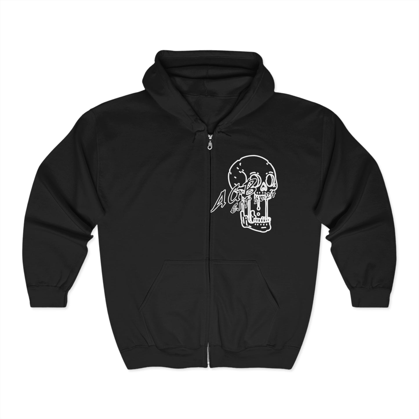 AGB Black Zip-Up Hoodie