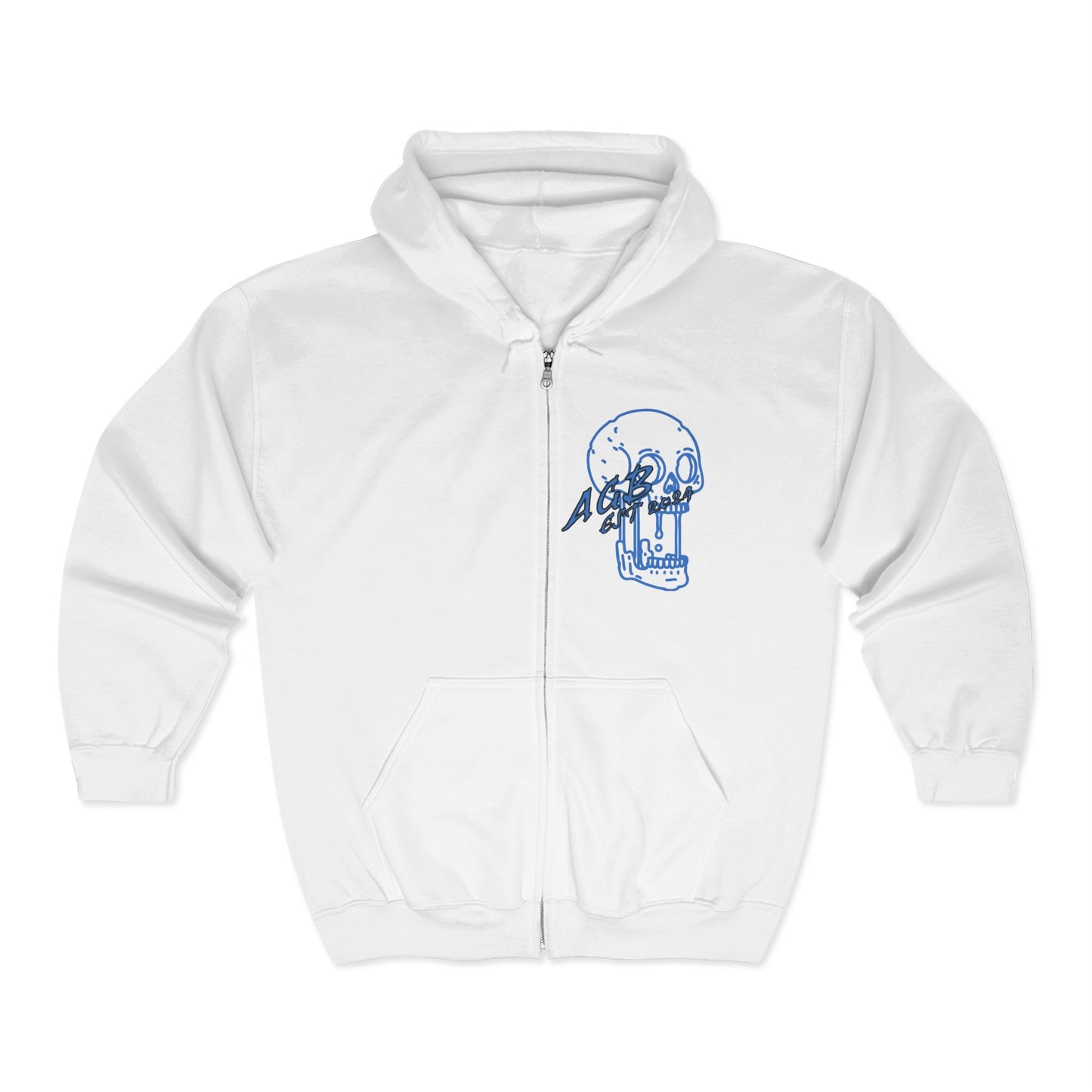 AGB Blue Zip-Up Hoodie