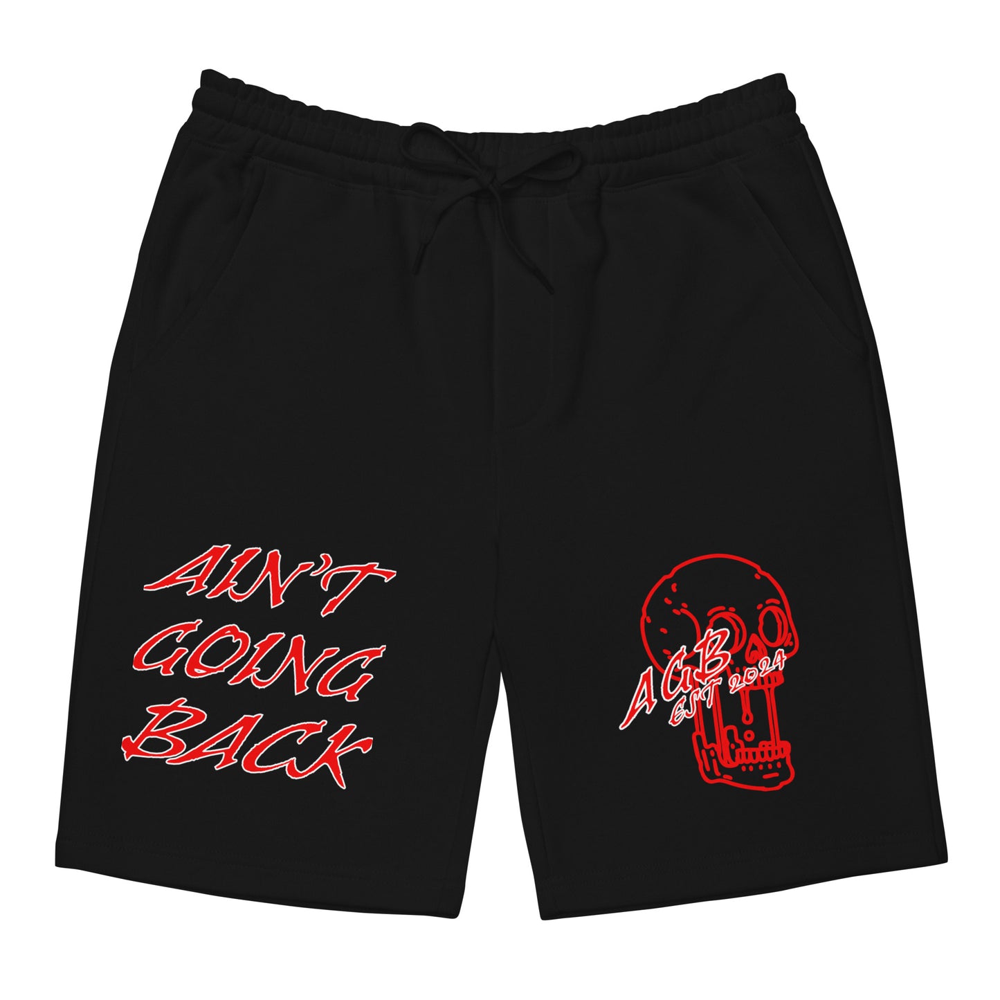 AGB Red Fleece Shorts