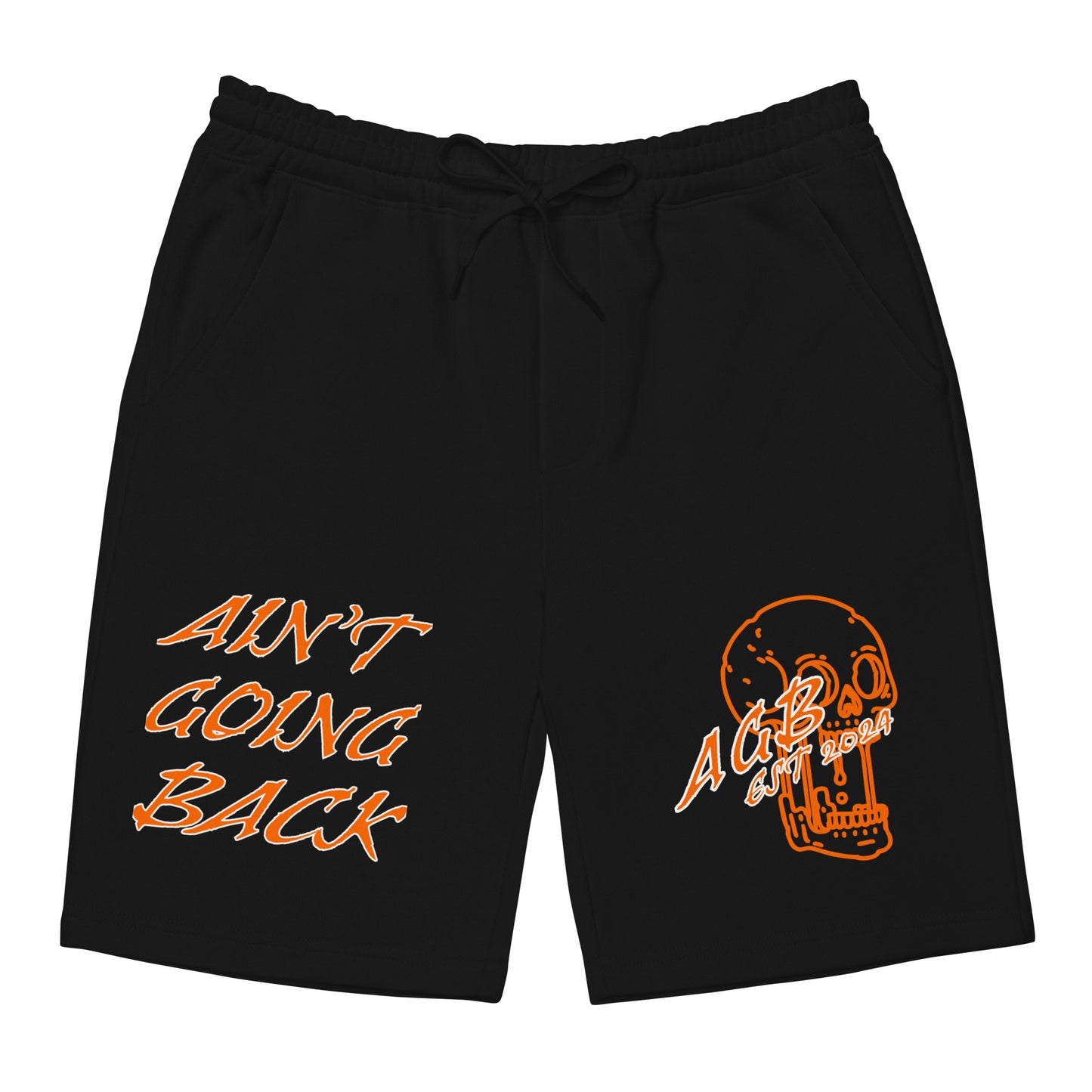 AGB Orange Fleece Shorts