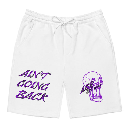 AGB Purple Fleece Shorts