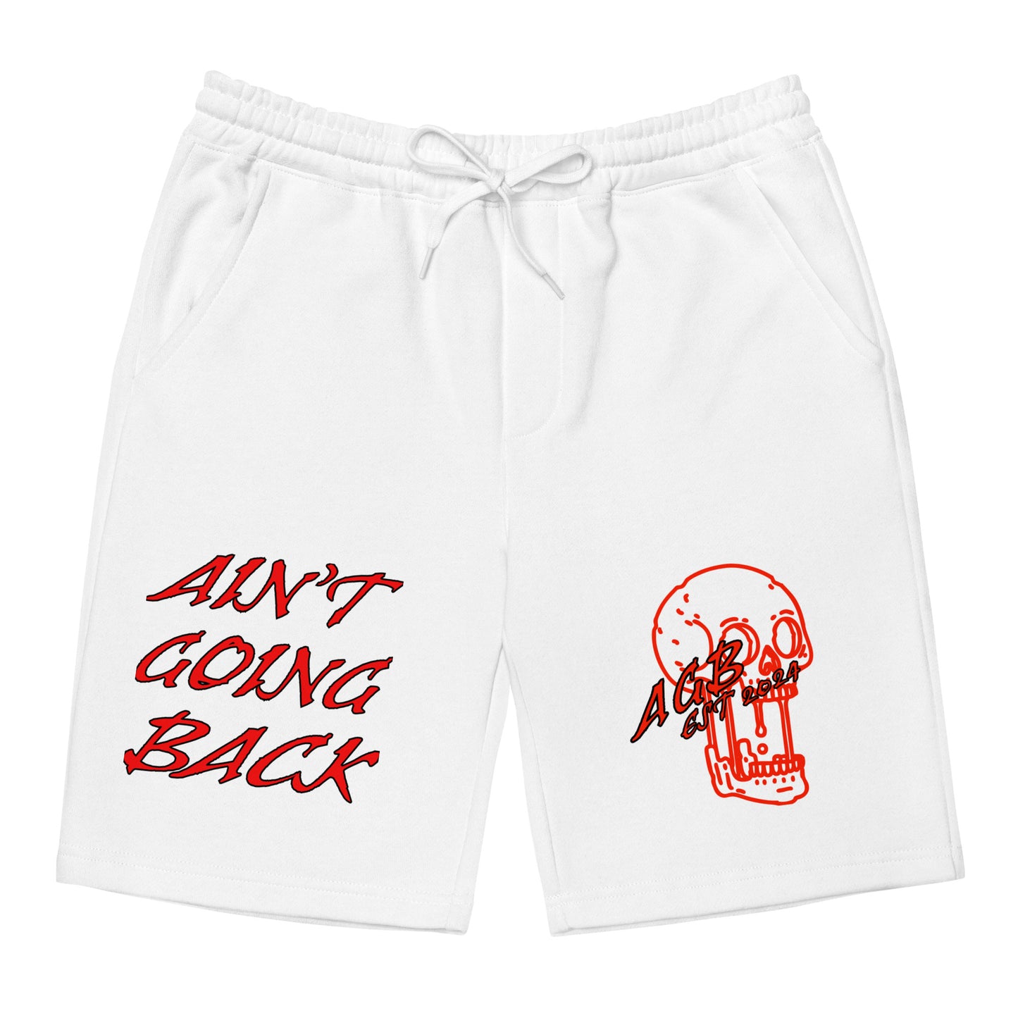 AGB Red Fleece Shorts