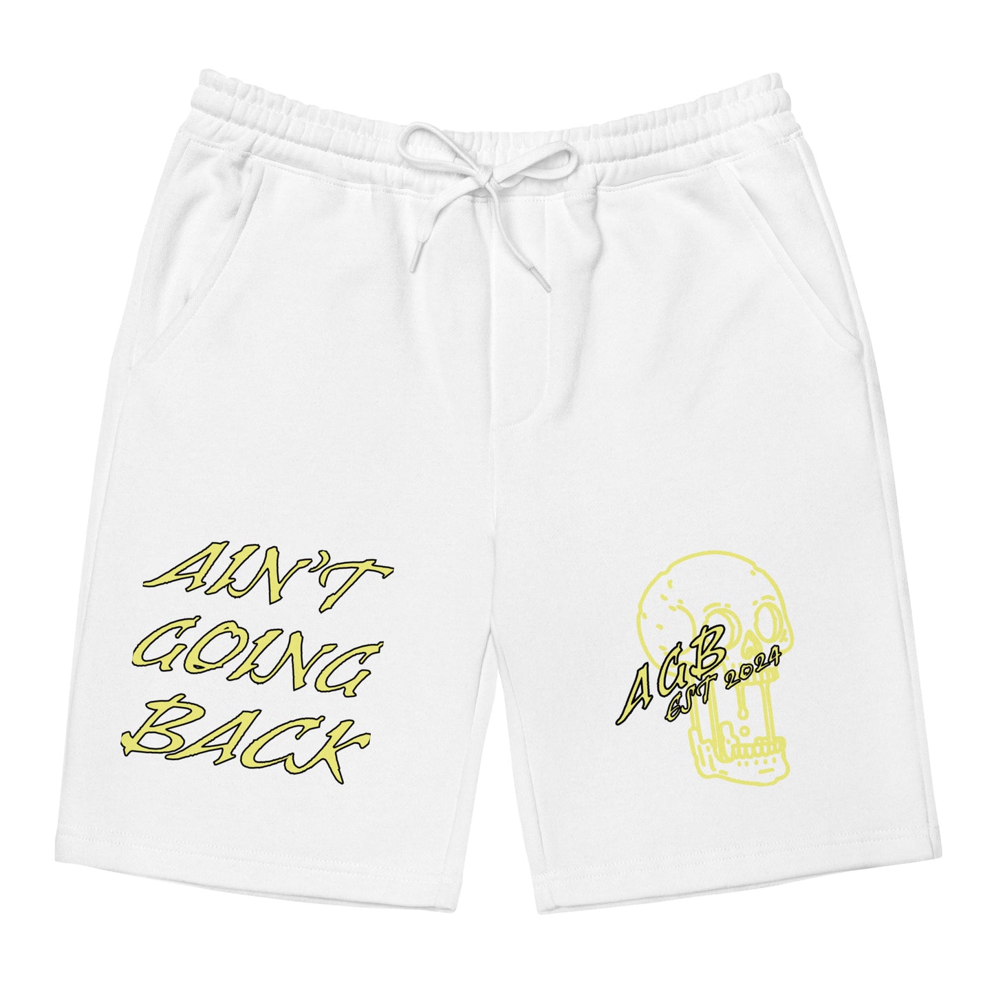 AGB Yellow Fleece Shorts